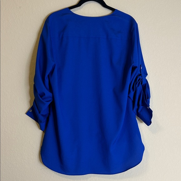 Calvin Klein Royal Blue Draped Blouse
Size L - Picture 3 of 6